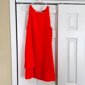 Orange swing dress